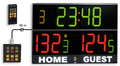 Electronic scoreboard for multisport with infrared remote control - Basketball scoreboard